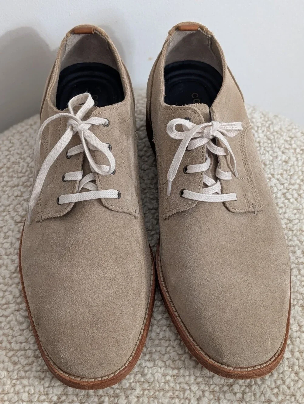 Cole Haan Feathercraft Grand Blucher Oxford Gray Lace Up Shoes Men's Size 10.5